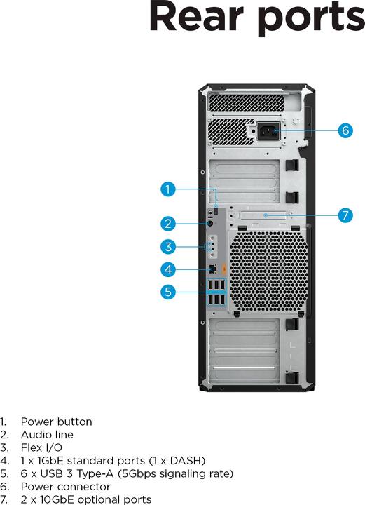 Actual product image HP Z6 G5 A (1000 GB, 64 GB, AMD Ryzen Threadripper PRO 7945WX, RTX A4000)