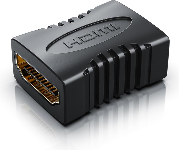 CSL HDMI adapter, Full HD - extension - coupling, HDMI socket to HDMI socket (HDMI, 4.50 cm)