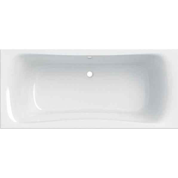 Geberit, Badewanne, Rechteckbadewanne Duo, Einbaubadewanne, 180 x 80 cm, weiss/ glänzend (148 l, 80 cm, 43 cm)