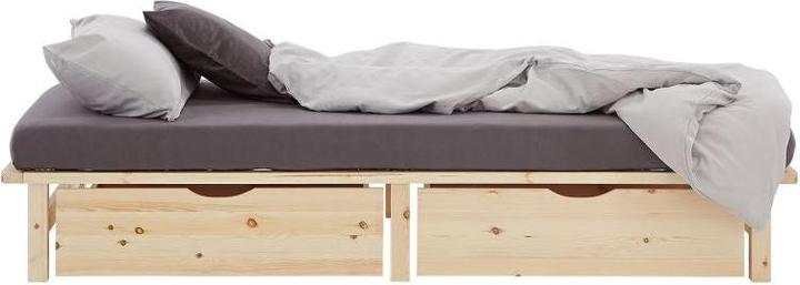 Produktbild Homestyle4u Palettenbett mit Lattenrost (100 x 200 cm)