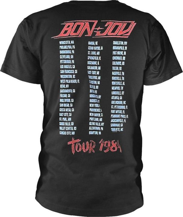 Immagine prodotto Bon Jovi Maglietta unisex da adulto Tour '84 in cotone (XL)