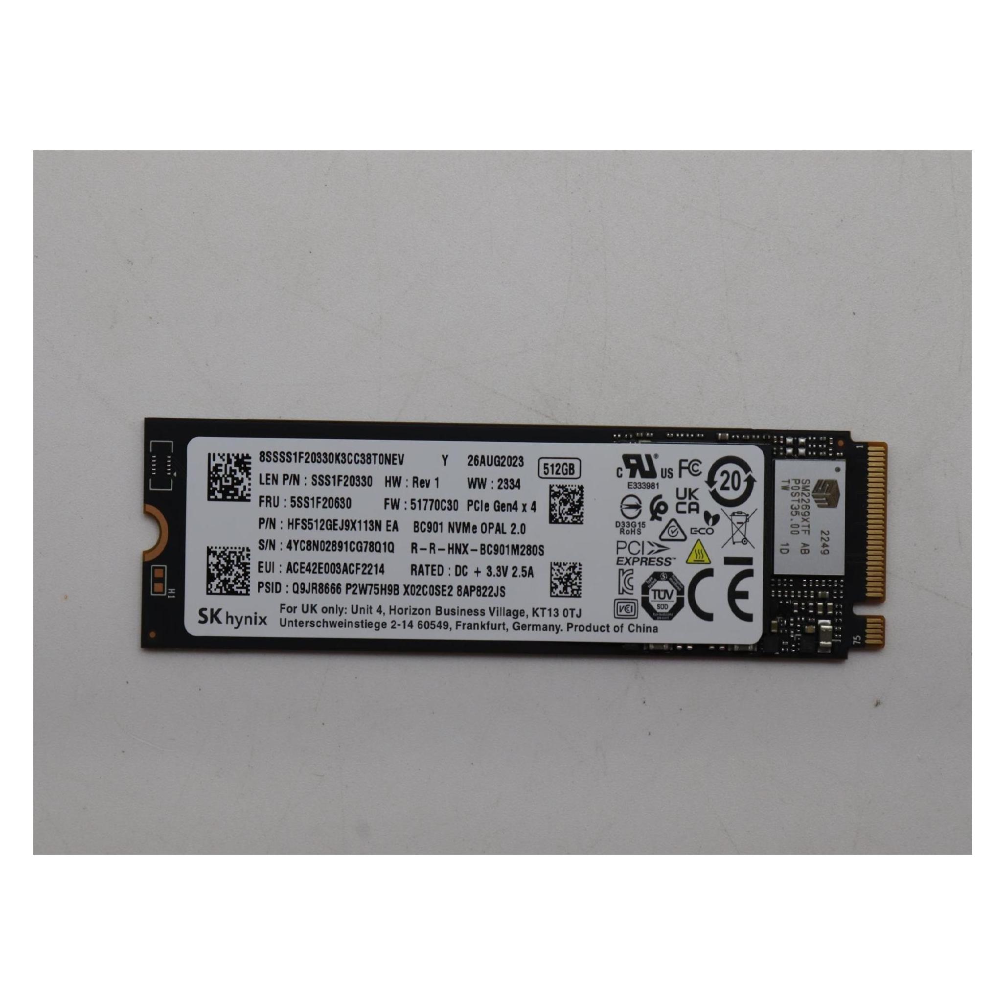 Lenovo Ssd (512 GB, M.2 2280), SSD