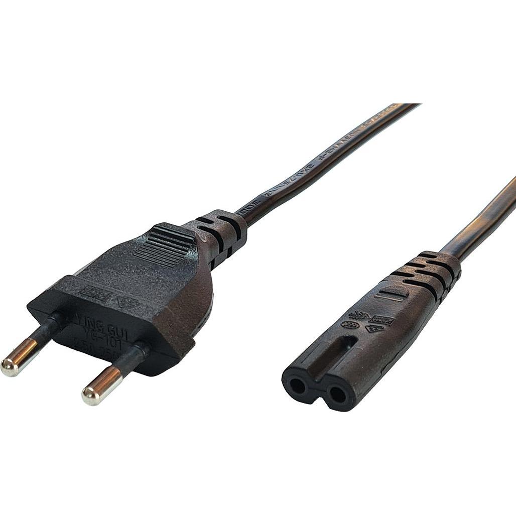 Thumbnail - Wantec wW Euro Netzkabel Eurostecker CEE7/16 Buchse IEC C7 0,75m (0.75 m), Stromkabel