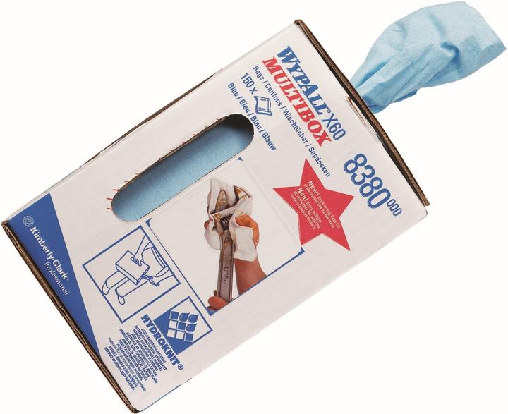 Actual product image Wypall Wipe X-60, made of hydroknit material, 150 wipes, 1-ply (1 pcs.)