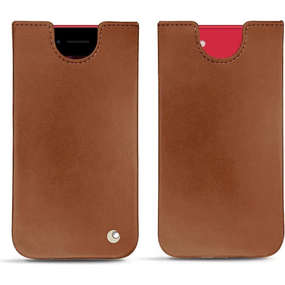 Noreve Lederschutzhülle (Apple iPhone SE (2nd Gen), Apple iPhone SE (3rd Gen)), Smartphone Hülle, Braun