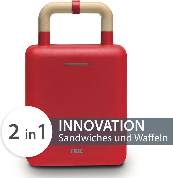 Actual product image ADE Waffle Iron White