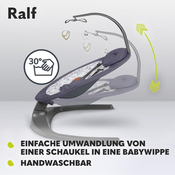 Image du produit Lionelo 2-in-1 Babywippe und Liegestuhl - Ralf