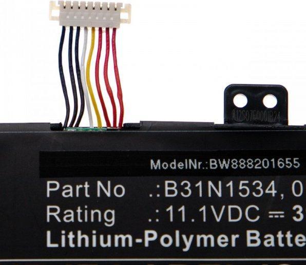 Immagine prodotto AccuCell Akku passend für Asus Zenbook UX510UW u.a. wie B31N1534 3950mAh 11,1V Li-Plymer (3950 mAh)
