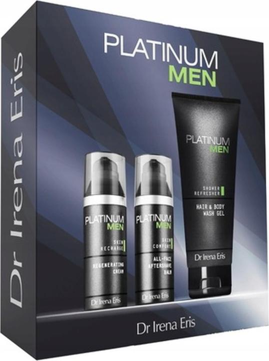 Image du produit Dr Irena Eris Platinum Men Set Crème Visage + Après-Rasage + Gel Nettoyant (Kit de soins du visage)