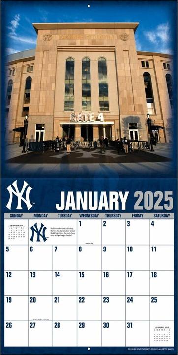 Actual product image MLB - New York Yankees. Yankee Stadium - 30.5 x 30.5 cm Stadium Wall Calendar 2025 (30.5 x 30.5 cm)