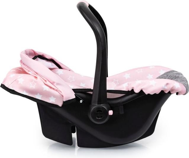 Produktbild Bayer Puppen-Autositz - rosa/grau mit Sternchen