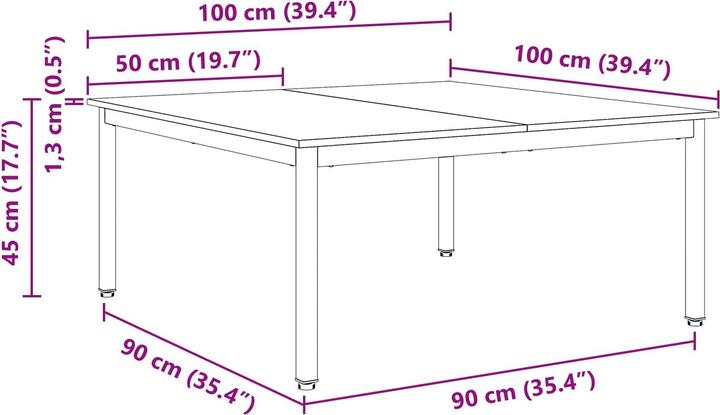 Image du produit vidaXL Moderner Tisch