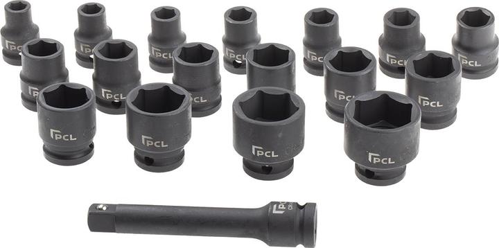 Actual product image RS PRO 1/2 Air Impact socket set - 18 piece (24 mm, 27 mm, 23 mm, 21 mm, 14 mm, 30 mm, 16 mm, 11 mm, 13 mm, 12 mm, 32 mm, 18 mm, 15 mm, 19 mm, 17 mm, 22 mm, 10 mm)
