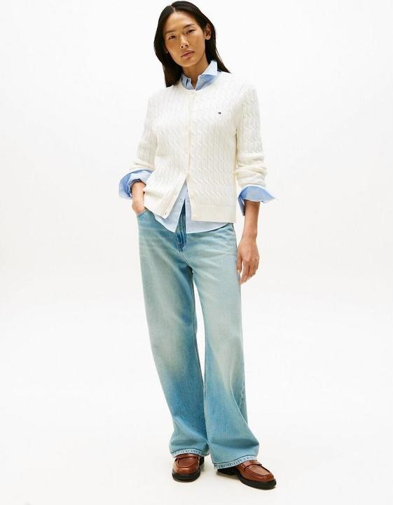 Image du produit Tommy Hilfiger Cardigan à col roulé ajusté câblé (S)