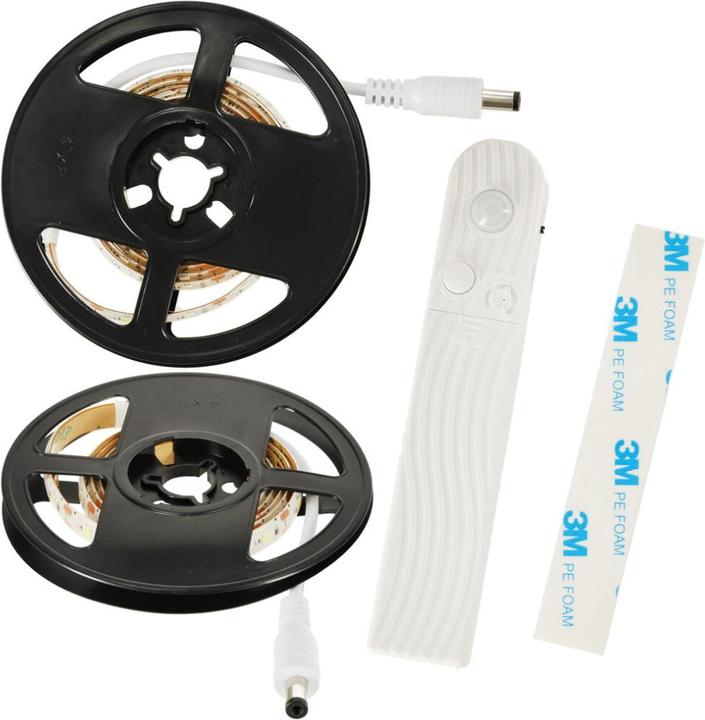 Produktbild Ikonka Batteriebetriebener USB-Bewegungsmelder LED-Streifen 1M kaltweiss