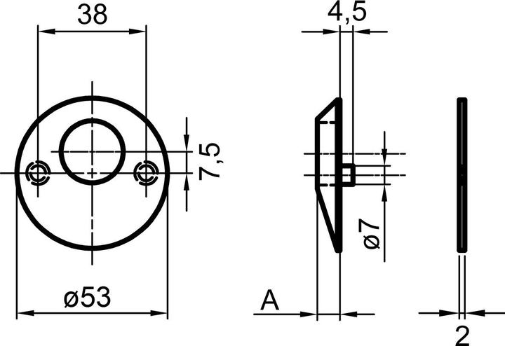 Produktbild Glutz Zylinderschutzrosetten 5325.2 S (1 Stk.)