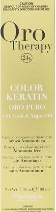 Produktbild Fanola Color Keratin Oro Puro 9/1 Rubio Clarisimo Ceniza 100ml