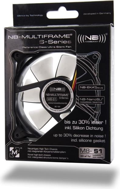 Produktbild Noiseblocker Multiframe S-Series M8-1 (80 mm, 1 x)
