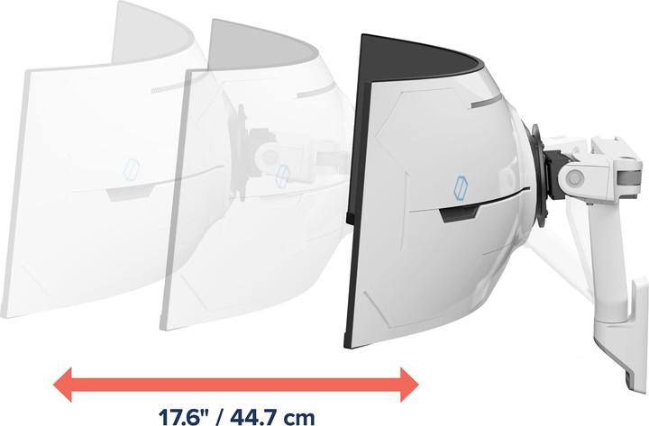 Produktbild Ergotron HX Arm With Very Heavy Duty Pivot Wall Mount White (Wand, 57.01")