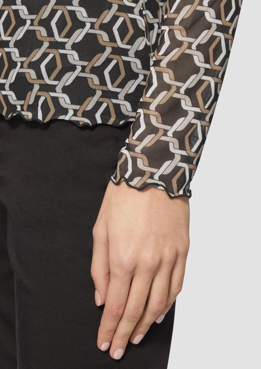 Image du produit S.Oliver T-Shirt Longsleeve aus Mesh im Slim Fit (44)