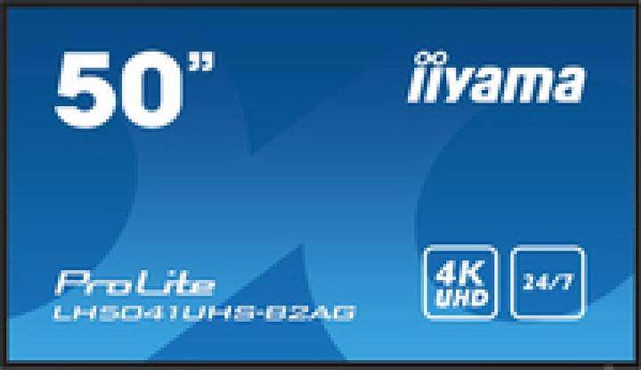 iiyama 50" 3840x2160, 4K UHD VA panel, 25% Haze (3840 x 2160 Pixel, 50")