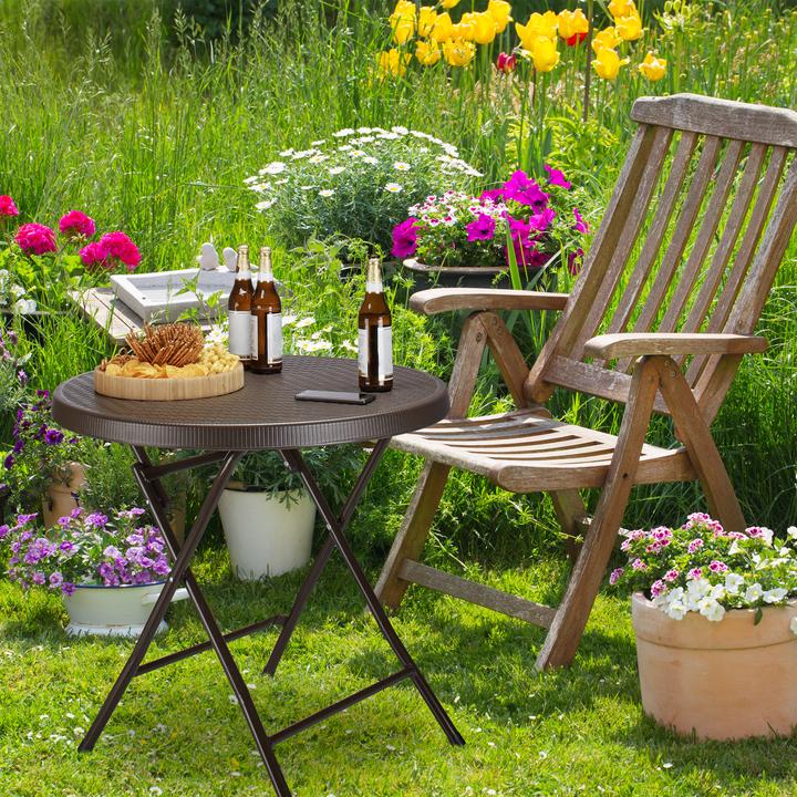 Actual product image Relaxdays garden table (80 cm)