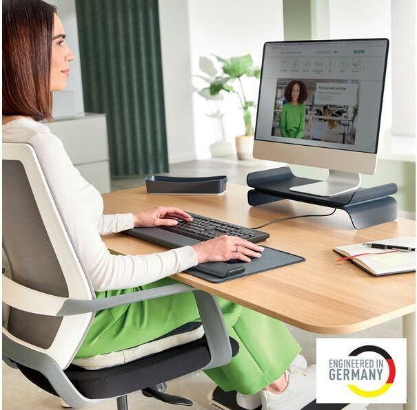 Image du produit Leitz Support d'écran Ergo gris velours (Tables, 27", 8 kg)