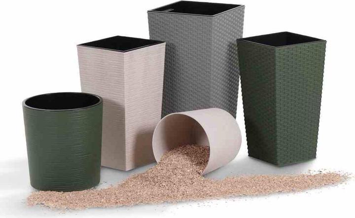 Immagine prodotto Siena Garden Fioriera ECO Lens bianca Ø 25x25,5 cm