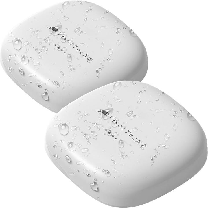 Produktbild VisorTech Ultrakompakter Wassermelder mit Alarm, 2er Set