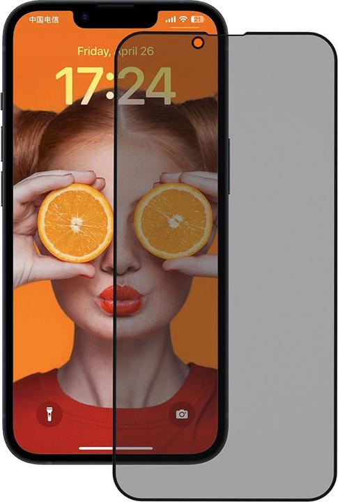Actual product image Anank - 2.5D 26° Privacy Screen Protector - iPhone 14 - Black (1 Piece, Apple iPhone 14)