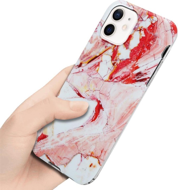 Actual product image Cadorabo IMD TPU Colorful Marble Cover (Apple iPhone 12, Realme 12 Pro+)