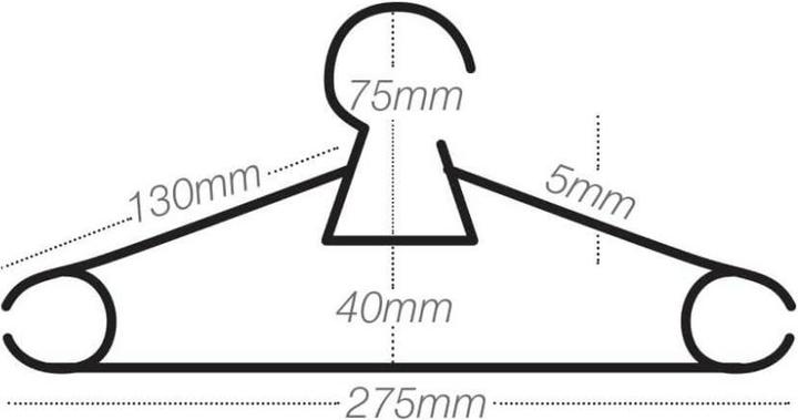 Productafbeelding DecoBella Kleiderbügel für Baby & Kinder (6 x)