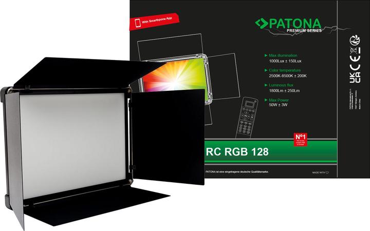 Produktbild Patona Leuchte RGB-128AS APP (Studioleuchte, Videoleuchte)