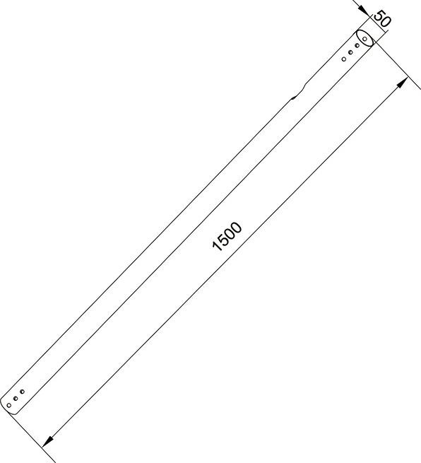 Actual product image Multibrackets M Pro Series Extension Pipe 1.5m Black (Extension Pipe)