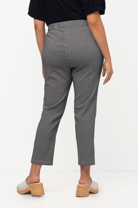 Produktbild Ulla Popken 7/8-Bengalinhose Sienna, Vichykaro, hochelastisch (52)
