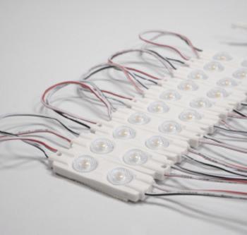 L&S Chaîne modulaire LED 24 V pour caissons lumineux (Blanc chaud, 70 cm, Intérieur)