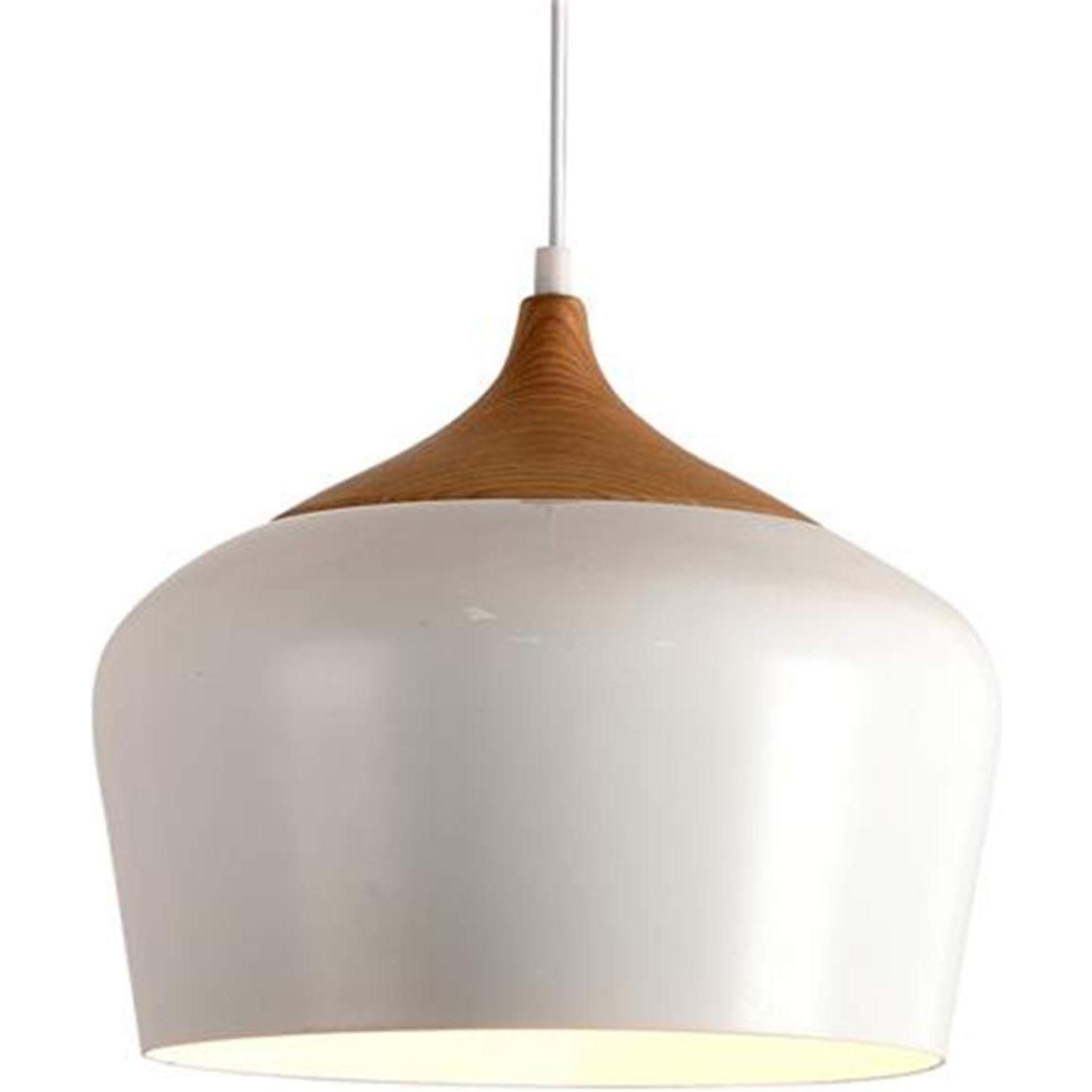 Thumbnail - Platinet, Pendelleuchte, Pendant light pendant lamp REJA P150322-L E27 METAL White + WOOD 35x26 (44031) (E27)