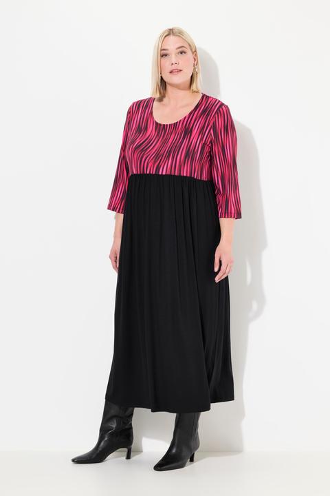 Produktbild Ulla Popken Jerseykleid, A-Linie, Alloverprint (54)