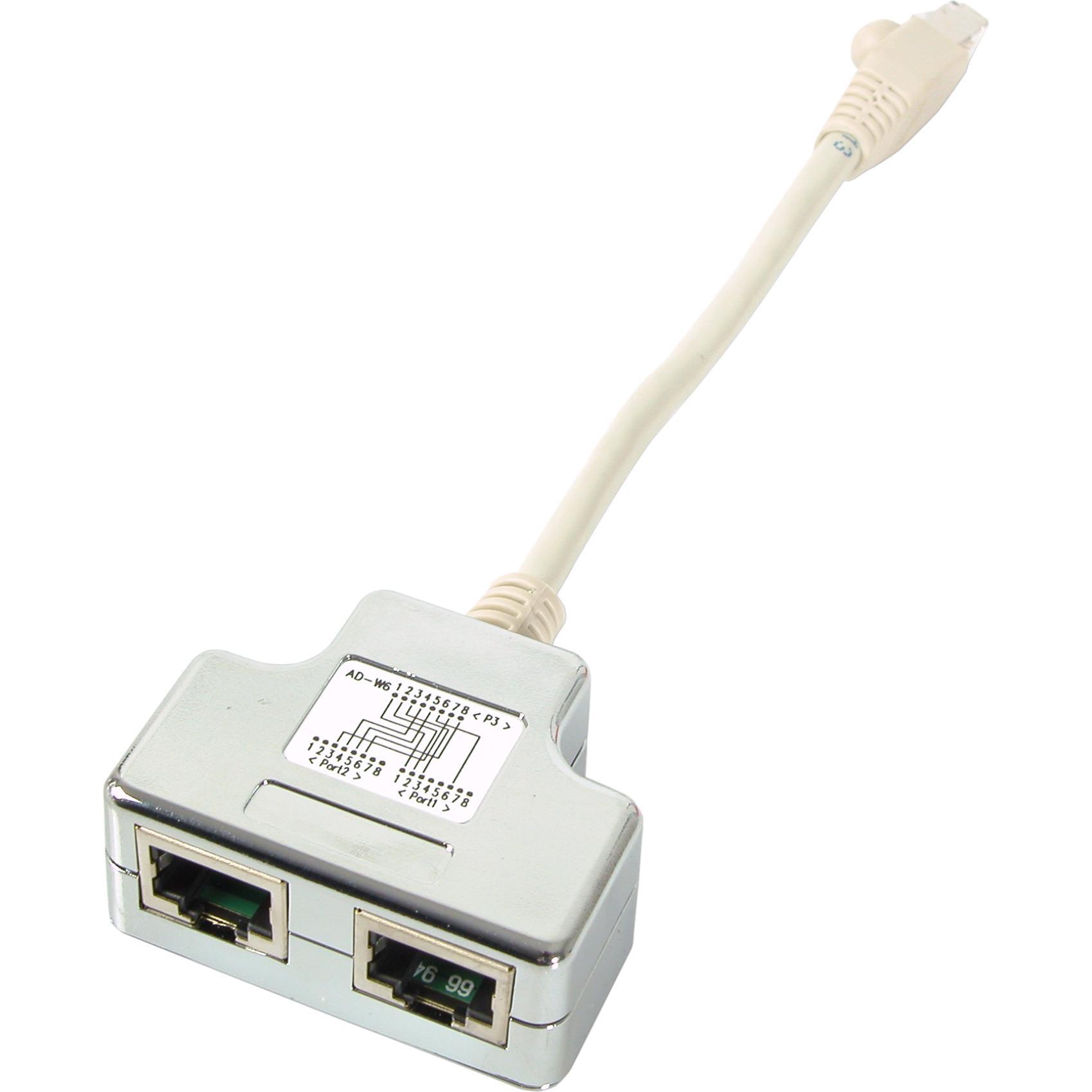 EFB Elektronik Netzwerkkabel (RJ45, RJ45 (2x)), Netzwerkadapter, Weiss
