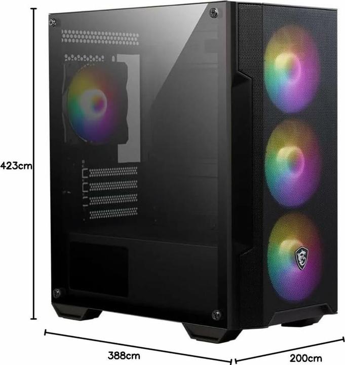 Actual product image MSI Mag Forge M100A (mATX, Mini-ITX)