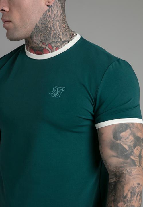 Produktbild Siksilk T-Shirt Ringer T-Shirt in Green (M)
