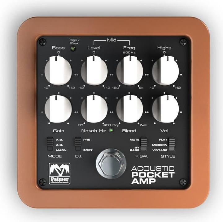Produktbild Palmer Audio POCKET AMP ACOUSTIC Portabler Preamp (E-Gitarre)