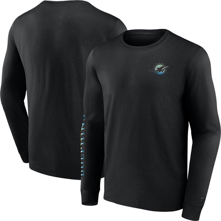 Fanatics Miami Dolphins Gradient LS Crew T-Shirt M (M)