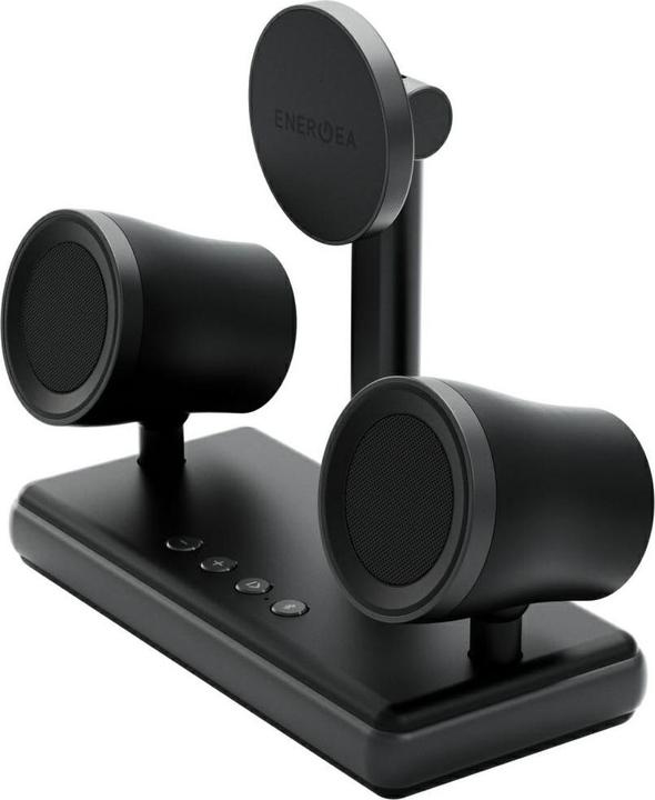 Immagine prodotto Energea Wireless charger Magaudio Stand 2in1 Qi2 with stereo speaker graphite (15 W)