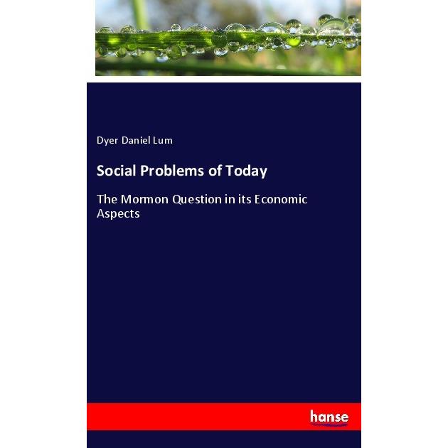 Social Problems of Today, Fachbücher von Dyer Daniel Lum