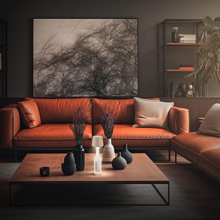 Actual product image Briloner Brilo unplugged BOTA Akku LED Flaschenleuchte- Beige (120 lm)