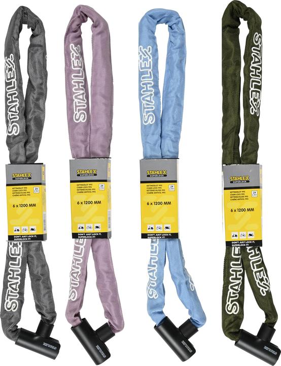 Actual product image Stahlex Chain lock 995 6 x 1200 mm mix (120 cm)