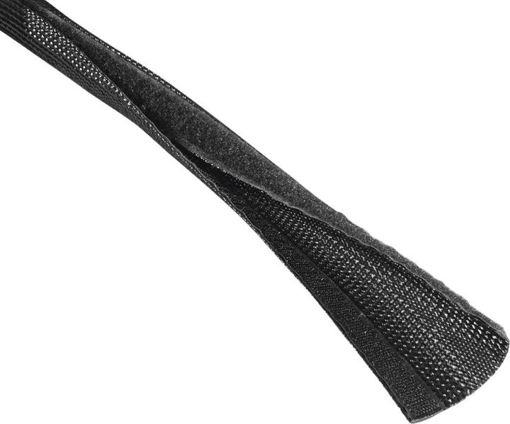Produktbild Hama Flexibler Gewebe-Kabelschlauch, universal, 20 - 40 mm, 1,8 m, Schwarz (Kabelschlauch, 180 cm)
