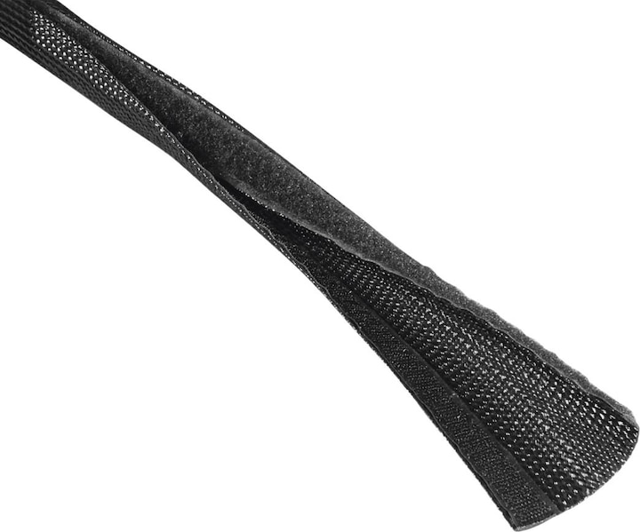 Produktbild Hama Flexibler Gewebe-Kabelschlauch, universal, 20 - 40 mm, 1,8 m, Schwarz (Kabelschlauch, 180 cm)