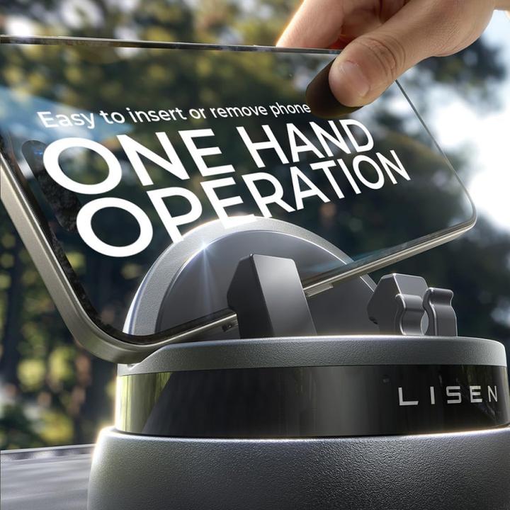 Actual product image Lisen Car Holder for Phone / Tablet with 6mm - 13mm thickness, Black